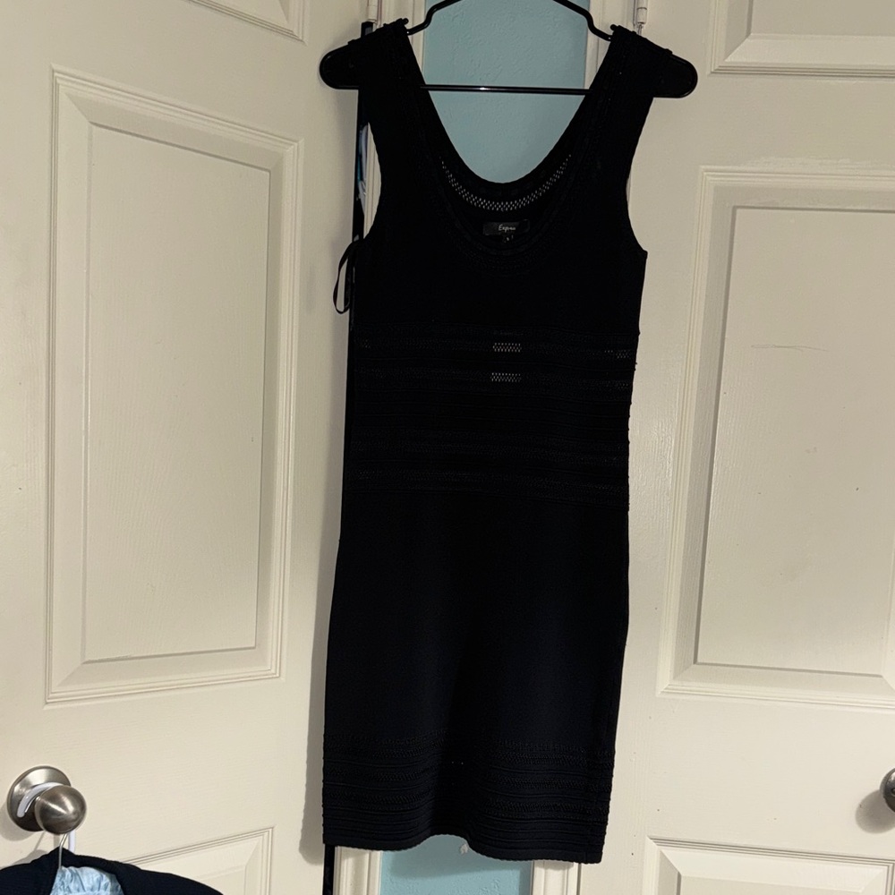 Express Black knit details throughout, like new never worn